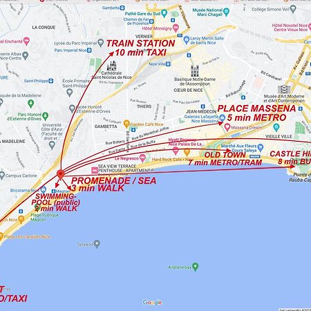 Beautiful Renovated Apartment ,Next To The Beach ! Air-C, Free Parking! Nizza Kültér fotó